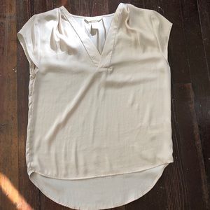 h&m cream blouse